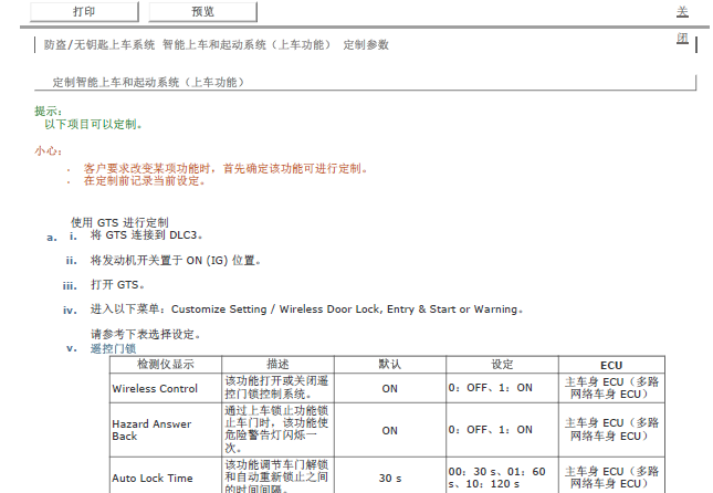 卡罗拉定制参数