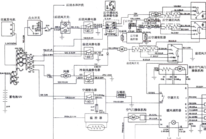 上海汇众伊思坦纳 空调电路