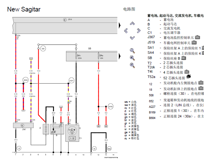 15年速腾自动启停电路图