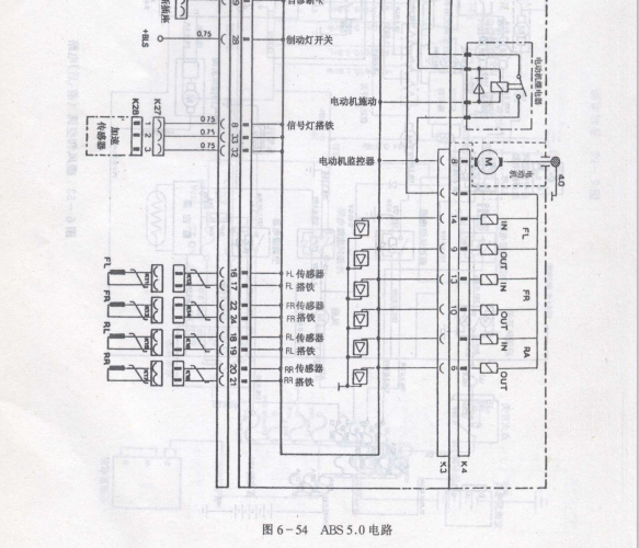 上海汇众伊思坦纳 ABS电路