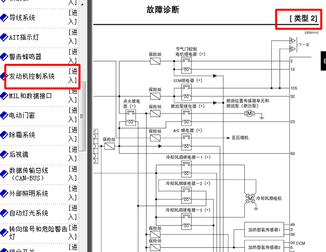 05年日产颐达 HR16发动机电路