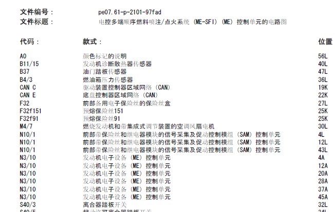 GLK300发动机电路图