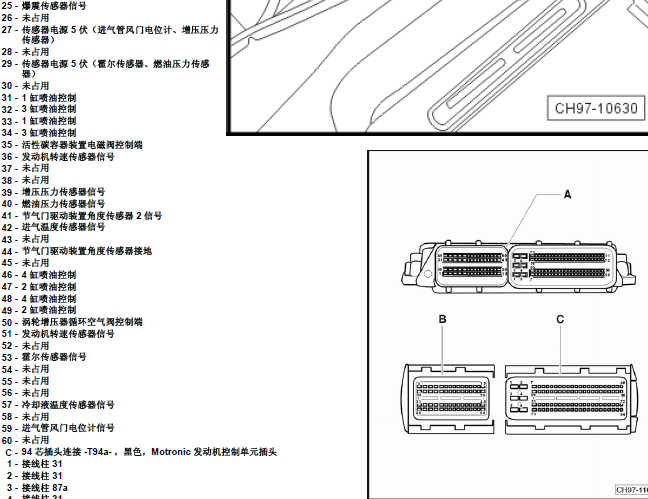 CEA发动机端子图