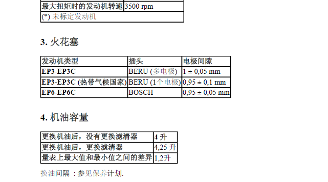 207机油加注量