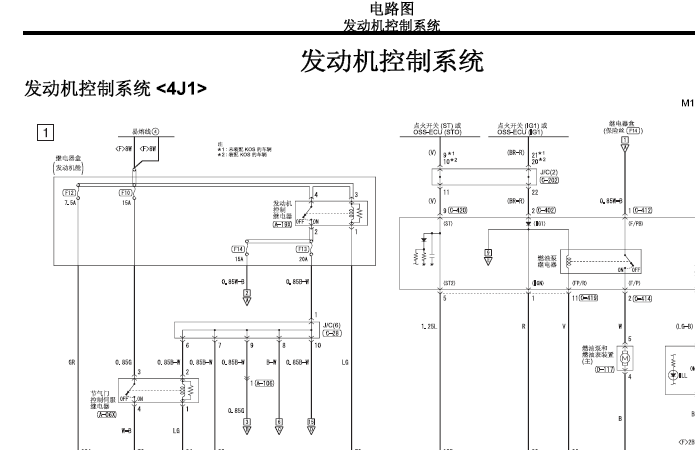 12年欧蓝德发动机电路图