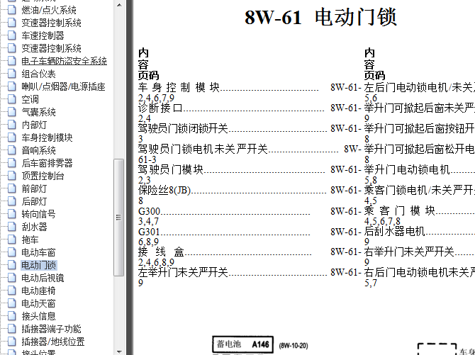 01年大切诺基 门锁电路