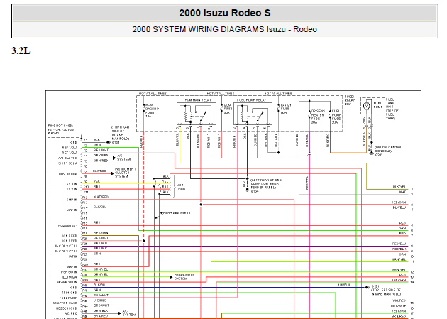 2000年竞技者发动机的线路图