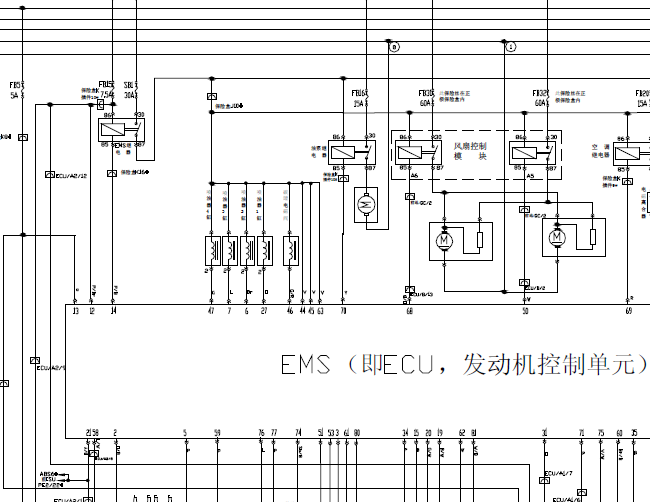 奇瑞A520 发动机ECU电路