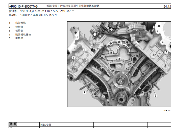 奔驰CLS63正时拆装