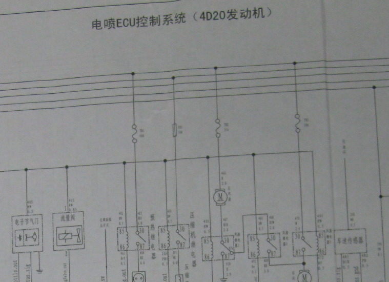 长城4D20发动机电路图