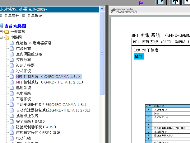 09年福瑞迪发动机电路图