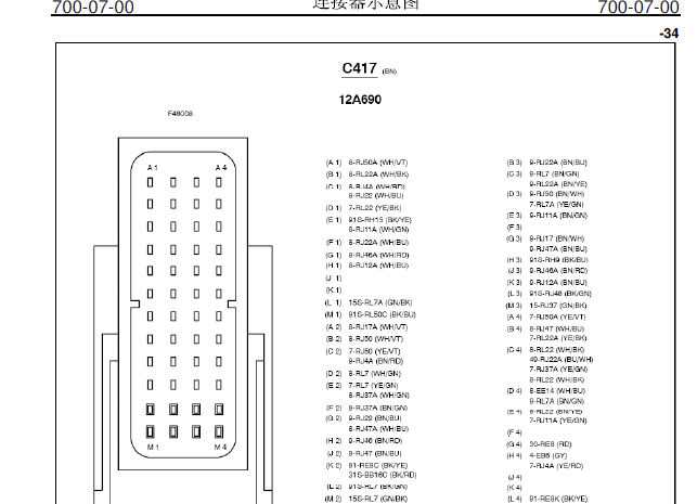 福克斯1.8排量发动机端子图
