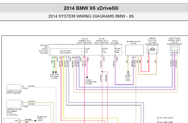 14年宝马X63.0全车电路图