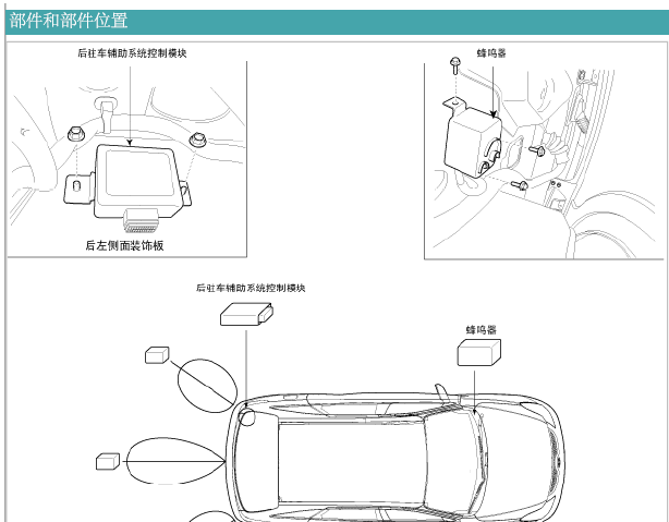 霸锐倒车雷达安装位置