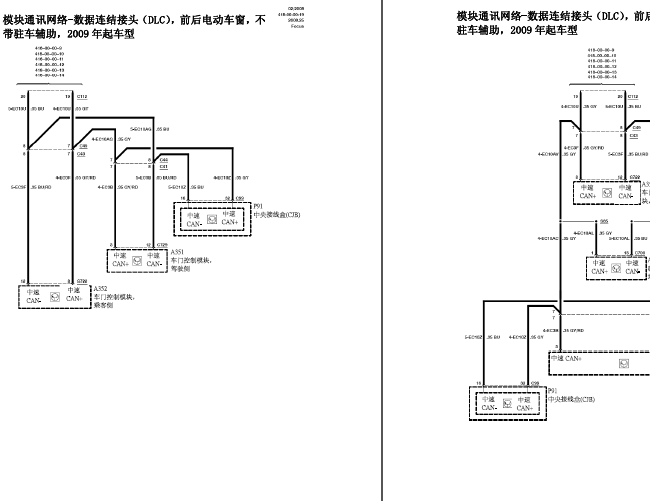 09年福特福克斯 模块通讯网络