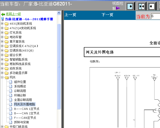 11年G6诊断线路图