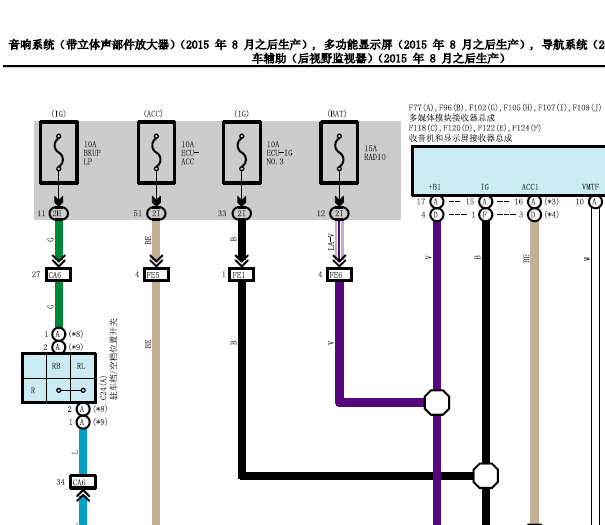 16年酷路泽音响电路图