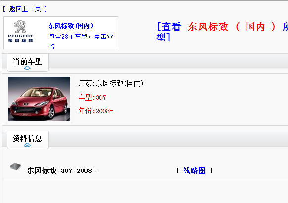 08年标致307全车线路图