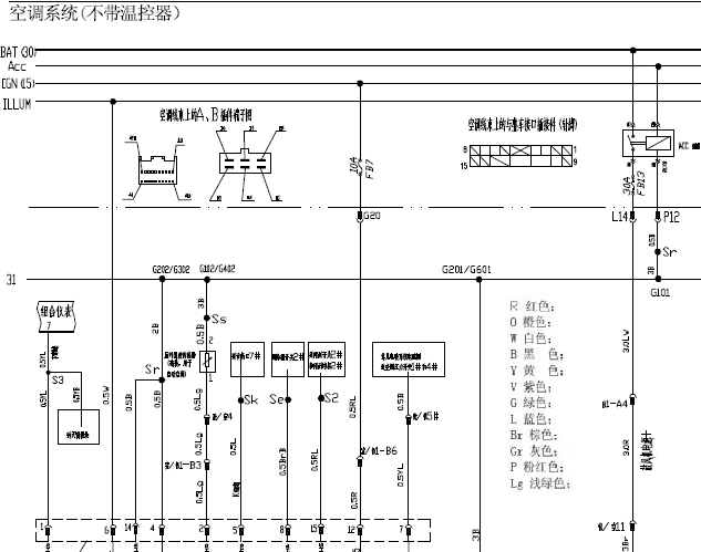 奇瑞旗云A21空调电路