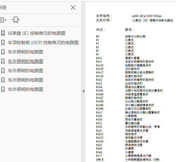 09年奔驰E260  车灯电路图
