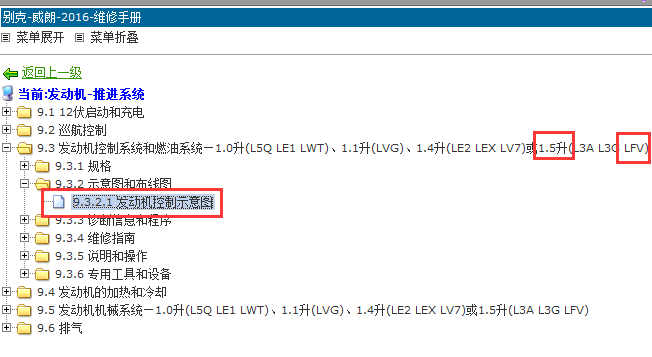 16年威朗发动机电路图