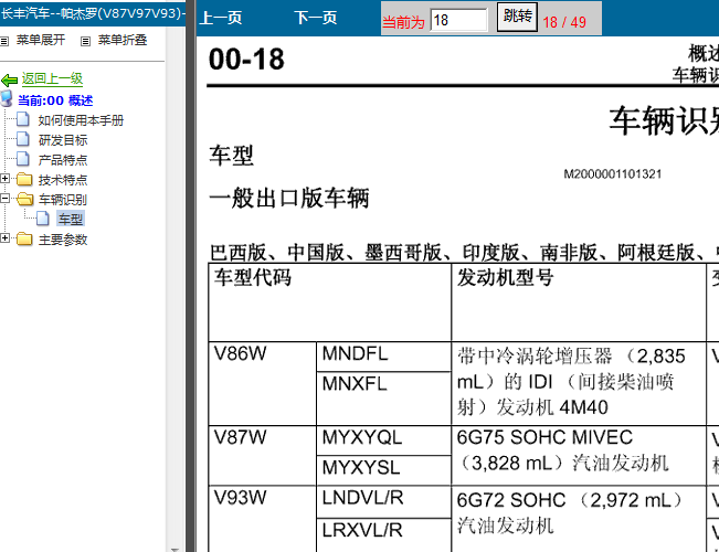 10年帕杰罗资料车型