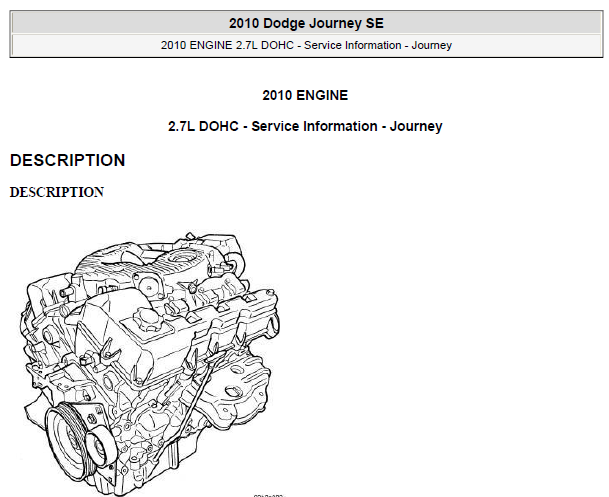 10年道奇酷威发动机维修资料