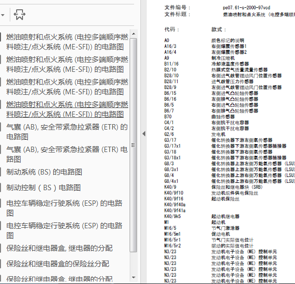 11年奔驰唯雅诺相关电路图