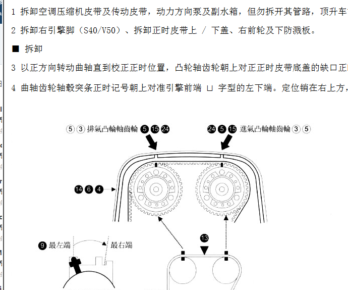 13年沃尔沃B5204T9  正时
