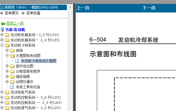 08年君越发动机冷却系统电路图
