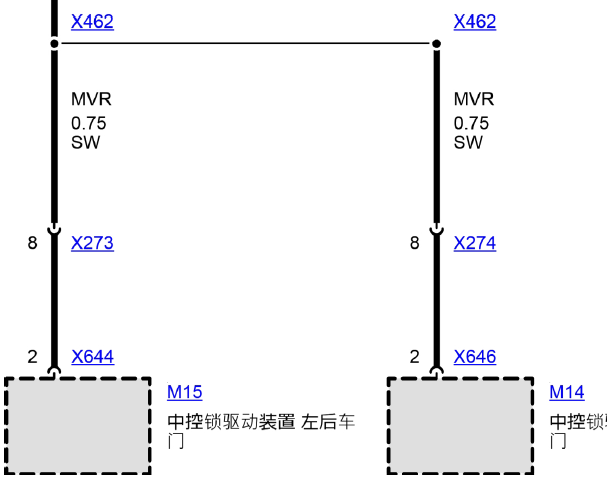 00年宝马520I 中央门锁电路图