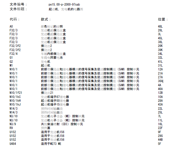 08年奔驰S350 发动机电路图