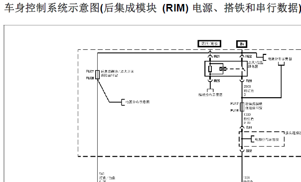 07年凯迪拉克CTS车身线路图