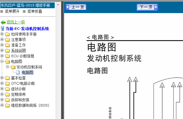 15年轩逸发动机电路图