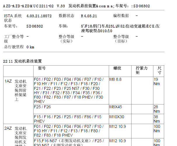 10年宝马523LI发动机扭矩