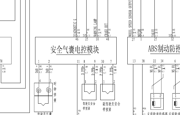 08年炫丽气囊电路图