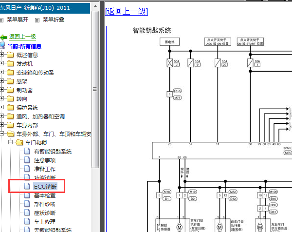12年逍客智能钥匙线路图