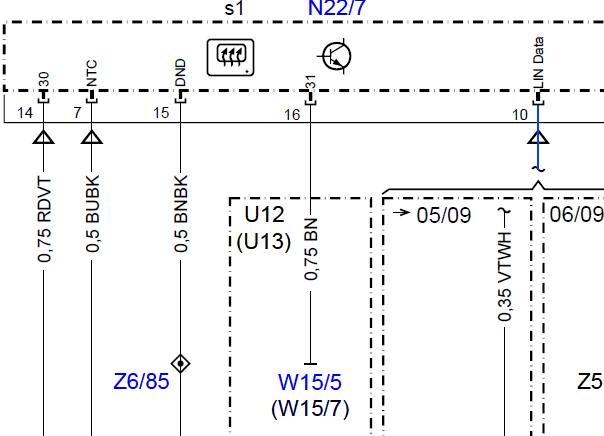 09年奔驰GLK300空调系统电路图