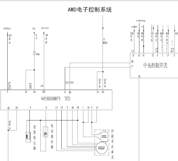 10年长城CUV 4驱电路图