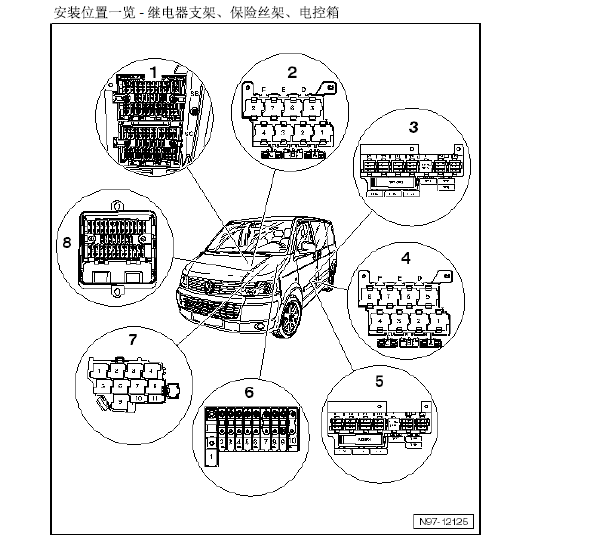 09年大众迈特威保险盒位置