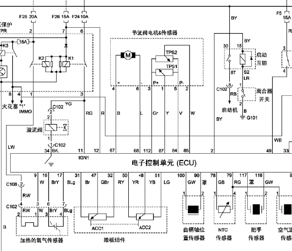 上海汇众发动机电路图
