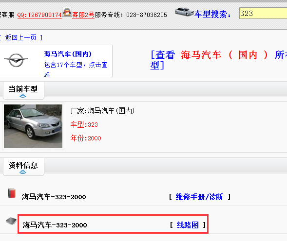 2000年海马323线路图