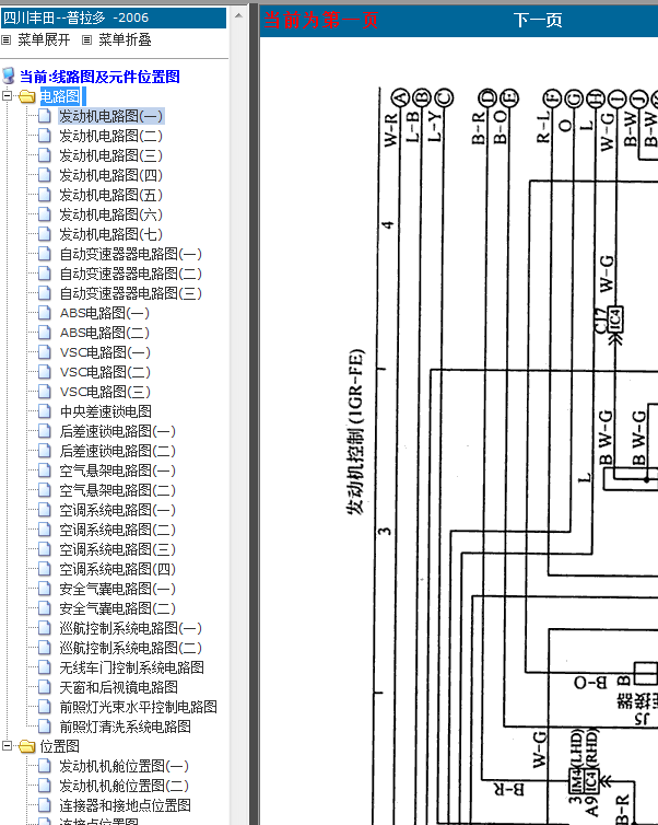 06年普拉多全车线路图