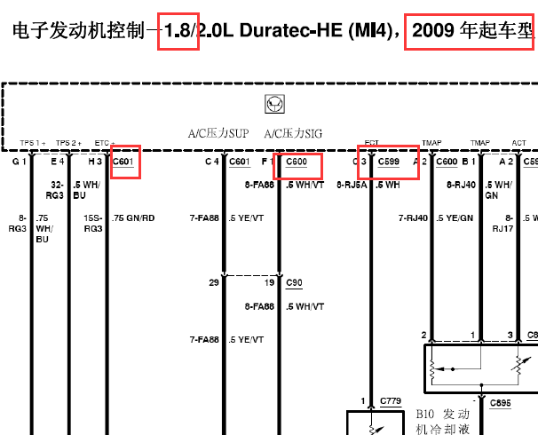 福特福克斯1.8电路图