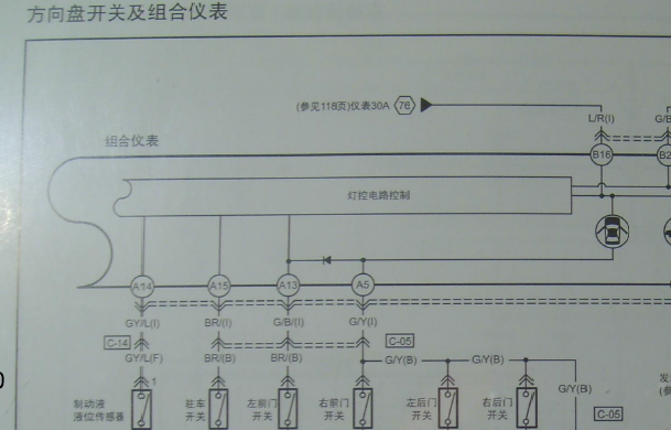 2009年奔腾B50仪表电路图