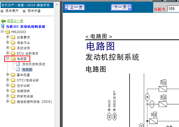 14年奇骏发动机线路图