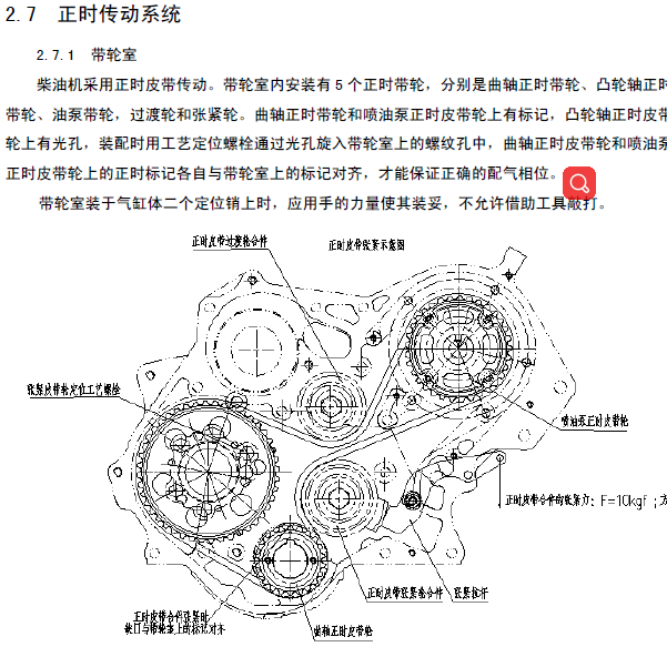 五十铃4JB1正时资料