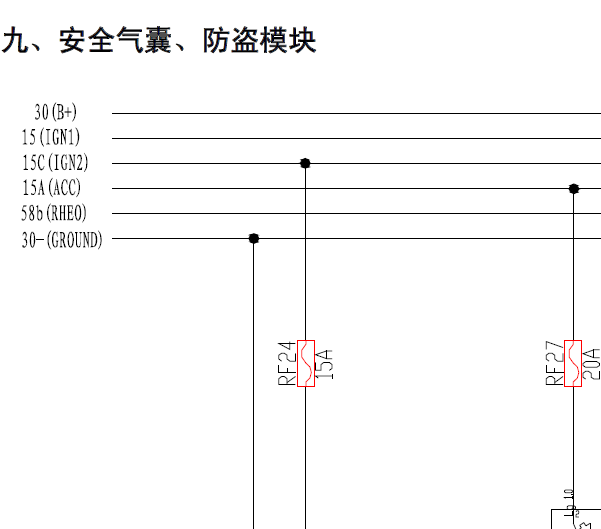 09年奇瑞风云2防盗电路图