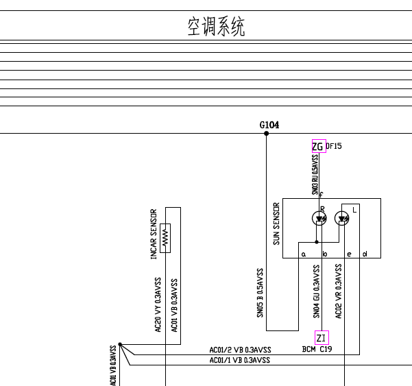 14年长安睿骋空调电路图