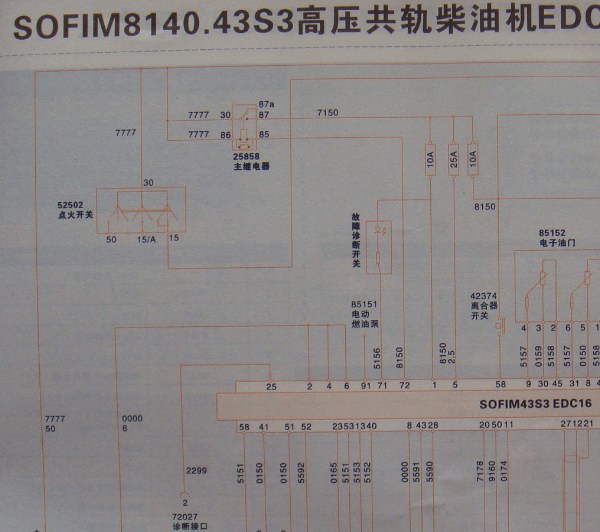 依维柯索菲姆发动机电路图